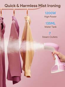 SOKANY 1pc Handheld Steam Iron, 3-In-1 Steam Cleaner, Portable Travel Home Use Ironing, Clothing Fabric Portable Steam Iron, Home Travel - European Plug - EU F Type Plug(220-240V) - View 7