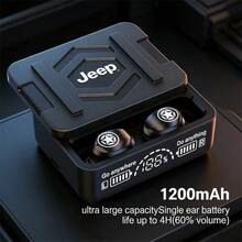Jeep Tai nghe không dây TWS  với tính năng khử tiếng ồn chủ động, âm bass mạnh mẽ, thời lượng pin cực dài, thoải mái khi đeo, hỗ trợ sạc ngược, cách âm tốt và tích hợp chức năng cảm ứng. - Xem 4