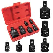 Adaptadores de enchufes para llaves de impacto 6 piezas | Pascua - rojo - Ver 7