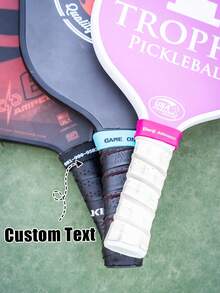 Impugnatura personalizzata per racchetta da pickleball: accessori personalizzati per l'impugnatura, cinghia per racchetta personalizzata - nome/testo personalizzato, impugnatura in gomma durevole per racchetta - regalo perfetto per tennis, badminton, canna da pesca - sostituzione universale antiscivolo, migliora la sensazione e l'assorbimento degli urti per giocatori di tennis, badminton, ping pong - design a caldo, tecnologia di produzione della racchetta - Multicolore - Visualizzare 4