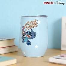 MINISO X Disney Lilo & Stitch & Scrump Retro Logo Insulated Stainless Steel Eggshell Tumbler With Lid,Double-Walled Vacuum Cup For Coffee,Wine,Drinks - 彩色 - 查看 3