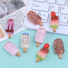 10个可爱迷你冰淇淋发夹，创意趣味冰棒刘海夹，卡通ins风高品质发饰 - A - 查看 2