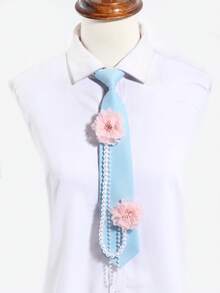 1件装女士时尚花卉仿珍珠链条装饰可爱可调节系带，适合休闲、外出、约会、派对、街拍搭配、节日、旅行等场合。 - 彩色 - 查看 14