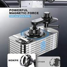 Y/S/X MagSafe Car Phone Holder, 360° Rotatable Magnetic Phone Mount, Strong Magnet One-Handed Operation, Fits All Phones And Smartphones, Suitable For Vehicles With Navigation Screen Thickness Up To 2.4cm/0.94 Inches - Black - View 5