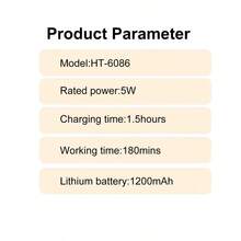 1pc USB Rechargeable Electric Hair Clipper, Bald Head Shaver, Home Use Hair Trimmer - View 3