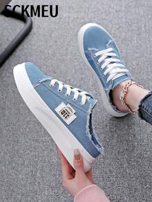 SCKMEU. Dép lê unisex cỡ lớn mới về mùa xuân, nhẹ, thoải mái, kiểu dáng cổ điển, đa năng. - Màu xanh lam - Xem 5