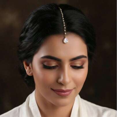 A Faux Pearl Teardr…