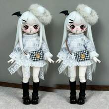 17厘米BJD娃娃服装套装，精致可爱时尚BJD娃娃服装套装，可更换配件，新年/圣诞节/生日礼物（仅含服装，不含娃娃和鞋子） - 彩色 - 查看 5