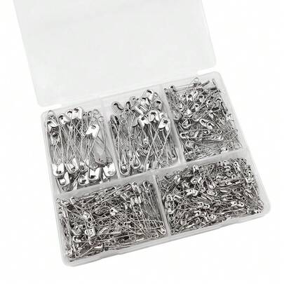 Safety Pins In Assorted Sizes, Clothing Tag Fasteners, DIY Brooch & Shoe Buckle Making Supplies