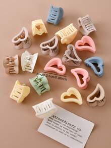 20 chiếc kẹp tóc hình trái tim bất đối xứng dễ thương, kẹp tóc bên hông dành cho nữ, kẹp tóc búi rối, kẹp tóc mini, phụ kiện kiểu tóc công chúa. - Nhiều màu - Xem 3