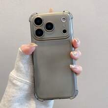 1个磨砂哑光半透明/全角气囊防震保护手机壳，适用于三星S26 Ultra/S25/S24/S23/S22、苹果17 Pro Max/16/15/14/13/12/11/XR、Y39/Y29/Y19/S、A5/A6、荣耀等。 - 黑色 - 查看 1