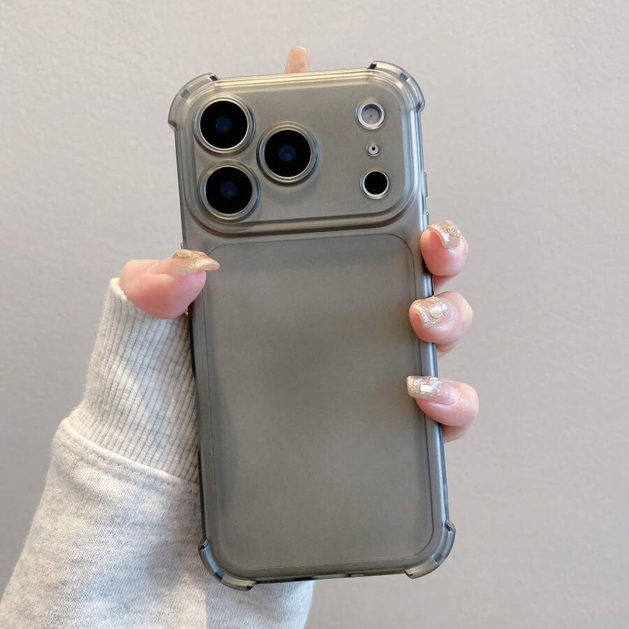 1个磨砂哑光半透明/全角气囊防震保护手机壳,适用于三星S26 Ultra/S25/S24/S23/S22、苹果17 Pro Max/16/15/14/13/12/11/XR、Y39/Y29/Y19/S、A5/A6、荣耀等。 - 黑色 - 查看 1