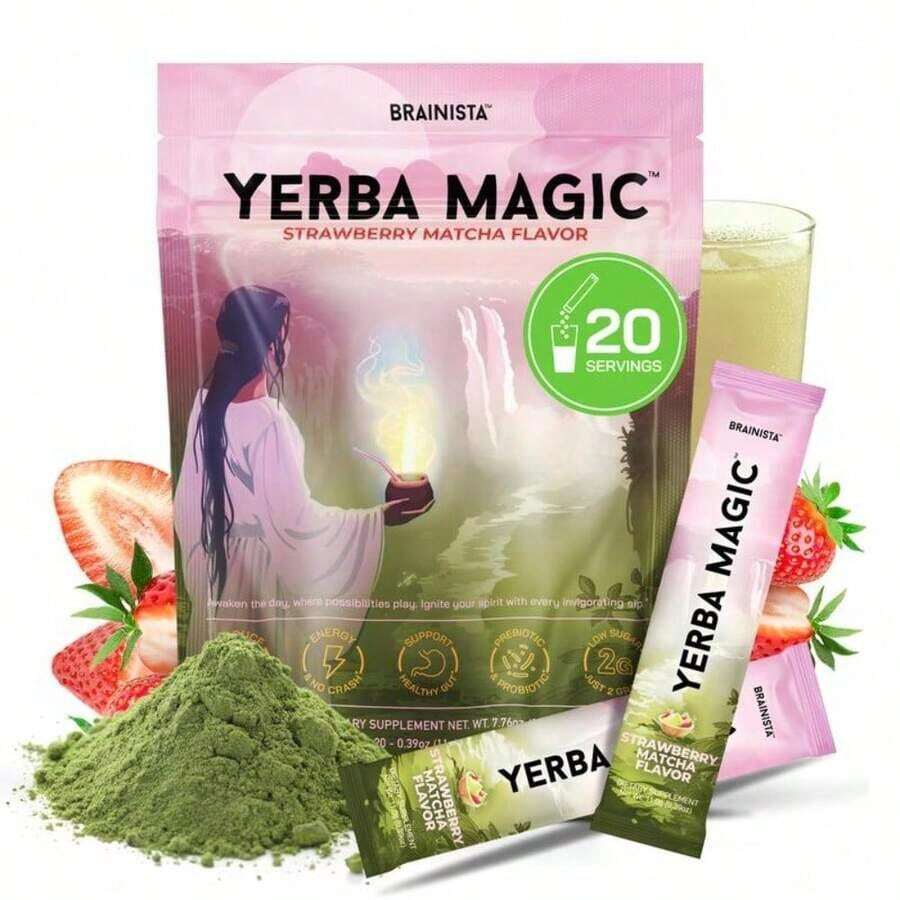 | Yerba Mate Instant Tea Powder | 20, 24, Or 30 Servings | Multiple Flavors Available - Đào Xoài - 20 phần ăn - Xem 1