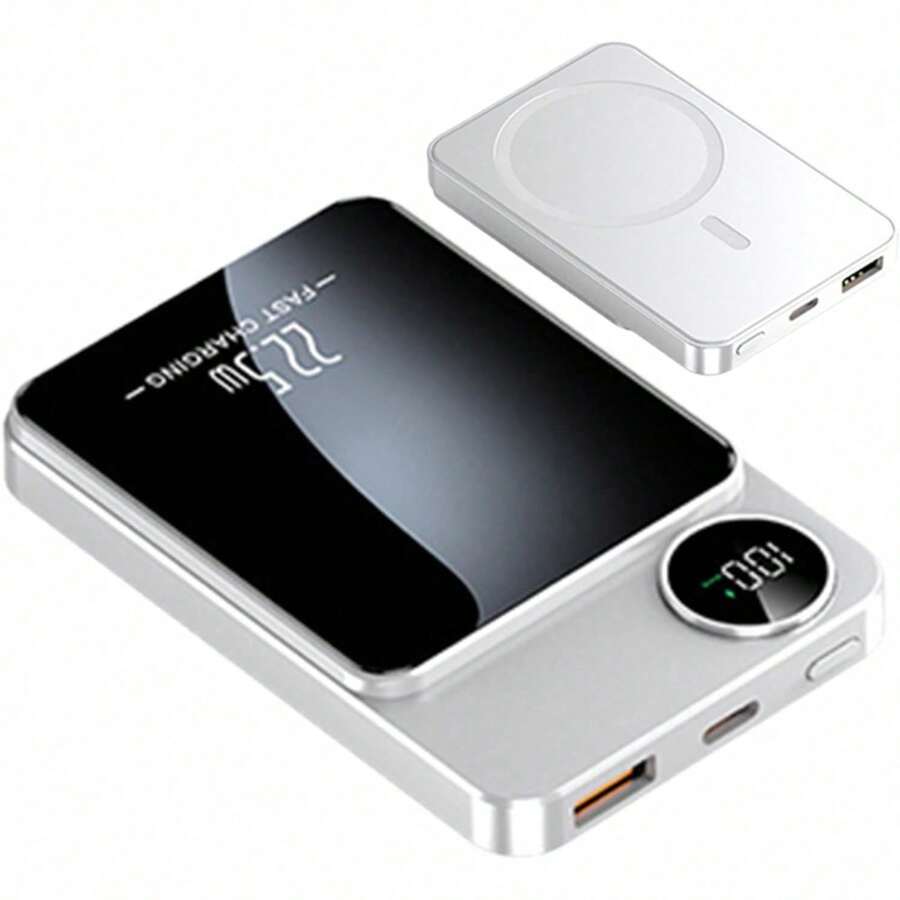 High Speed Fast Charging Portable Power Bank, 10000mAh Slim Lightweight Battery Pack, Magnetic Wireless Charger Support, USB-C Input & Output, Travel Friendly Design For Airplane Outdoor Camping, Daily Carry Essential, Reliable Emergency Power, Budget Electronics Gifts For Men Women Holiday - mặc định - Xem 1