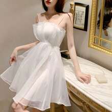 Women Midi Dresses - 粉紅色 [無彈性] - 查看 11