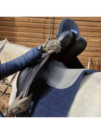 Silicone Saddle Pad, Shock-Absorbing Anti-Slip Breathable Cushion To Increase Stability, Equestrian Riding Gear