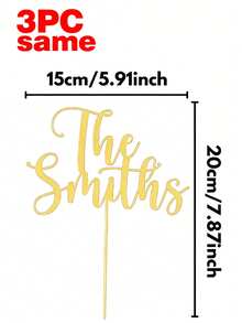 1/3/5 cái topper bánh sinh nhật cá nhân hóa, đĩa trang trí bánh tiệc tùy chỉnh tên, acrylic vàng/bạc/vàng hồng, trang trí bánh tùy chỉnh số tuổi và tên, phù hợp cho đám cưới, bánh kỷ niệm, quà tặng độc đáo - Nhiều màu 2 - Xem 9