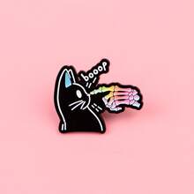 翻领珐琅徽章和胸针，背包装饰别针，酷炫时尚，送给朋友的礼物 - 彩色 - 查看 2