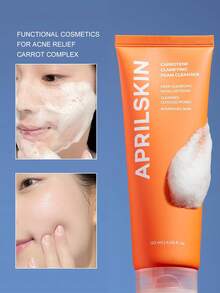 Aprilskin Carrotene 清透潔面慕斯 - 含 BHA 深層清潔與皮脂控制，適用油性、敏感、易長痘肌膚 - 純素無殘忍潔面慕斯，適用油性與易長痘肌膚 - BHA、皮脂控制、純素、120ml - 潔面乳 - 查看 2