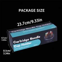 Hộp 20 chiếc cốc đựng mực xăm, khay nhựa đựng mực xăm và kim xăm, cốc đựng mực trong suốt. - Xem 4