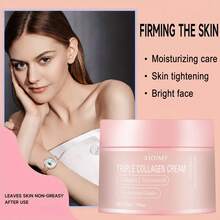 Xioimy 50克胶原蛋白、烟酰胺、水解弹性蛋白胶原蛋白面霜，三重胶原蛋白重建，增强肌肤弹性和光泽，告别干燥和暗沉，深层补水，胶原蛋白面霜 - 數量 - 查看 7