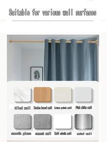 1pc Stainless Steel Telescopic Shower Curtain Rod, No Drilling Required, Curtain Rod, Closet Rod, Tension Rod, Clothes Drying Rod, Suitable For Bathroom, Living Room, Balcony, Partition, Door Curtain, Kitchen, Bathroom Accessories - Telescopic Pole - View 11
