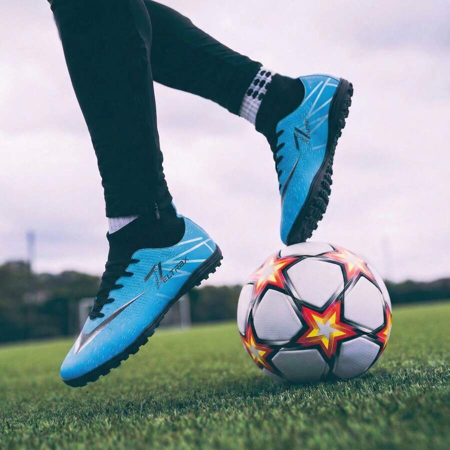 Original Lightweight, Soft, Comfortable Sock-Style Soccer Cleats With A Grippy, Non-Slip Sole. - Xanh/Xã hội - Xem 1