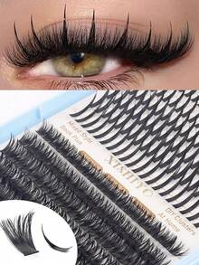 Bộ nối mi giả Nga 592 sợi, mi giả dạng gai, mi rời 100D 120D 150D, mi dày, mi xoăn D-Curly 10-20MM, 6 kiểu mi giả dạng gai, mi rời, nhiều kiểu dáng tự nhiên, mi giả phân đoạn có thể tái sử dụng, mềm mại và siêu nhẹ, tự nối mi tại nhà. - Nhiều màu - Xem 3