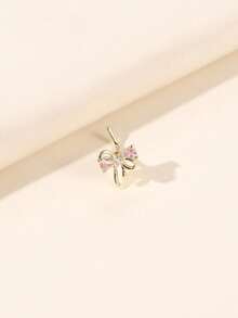 1 chiếc khuyên mũi hình bướm đính đá lấp lánh màu bạc thời trang, sang trọng dành cho nữ, trang sức xỏ mũi đeo hàng ngày. - Vàng - Xem 3