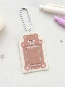 1 chiếc ví đựng thẻ hình động vật lượn sóng 1 inch, ví đựng thẻ ảnh ID, túi đựng đồ hình ngôi sao đuổi theo, mặt dây chuyền, nhãn dán đầu to, ví đựng thẻ nhỏ - Nhiều màu - Xem 14