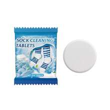 JUE FISH 12 Stück Socken Tiefenreinigungstücher, Wäsche Fleckentferner Tabletten für weiße Socken & Sneaker, tragbares Farbschutz Waschpapier, müheloser Schmutzradierer, reisefreundliche konzentrierte Wäschemittel, sofortige Auffrischung für graue Socken, unverzichtbares Zubehör - Wie viele - Übersicht 9