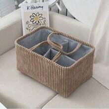 大容量尿布包，带隔层，妈妈收纳包，可装尿布和湿巾，婴儿尿布包（内衬布料颜色随机） - 彩色 - 查看 6