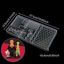 34pcs Chocolate Mold Set With 100pcs Chocolate Lollipop Sticks, Home Kitchen Chocolate Candy Baking Tools, Pastry Making Supplies - Clear - View 11