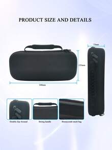 1 Set Portal Remote Play Storage Bag + 2 Pcs Dual-Color Protective Case + 1 Pc High-Definition Tempered Glass Screen Protector, Anti-Drop, Anti-Scratch, Anti-Slip, Anti-Sweat, Comprehensive Protection For Gaming Device - View 4