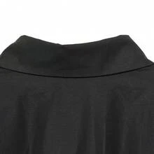 Áo kiểu nữ màu đen ôm eo, xếp ly, phối ren, thích hợp mặc đi làm hoặc đi làm vào mùa xuân/hè 2026. - màu đen - Xem 10