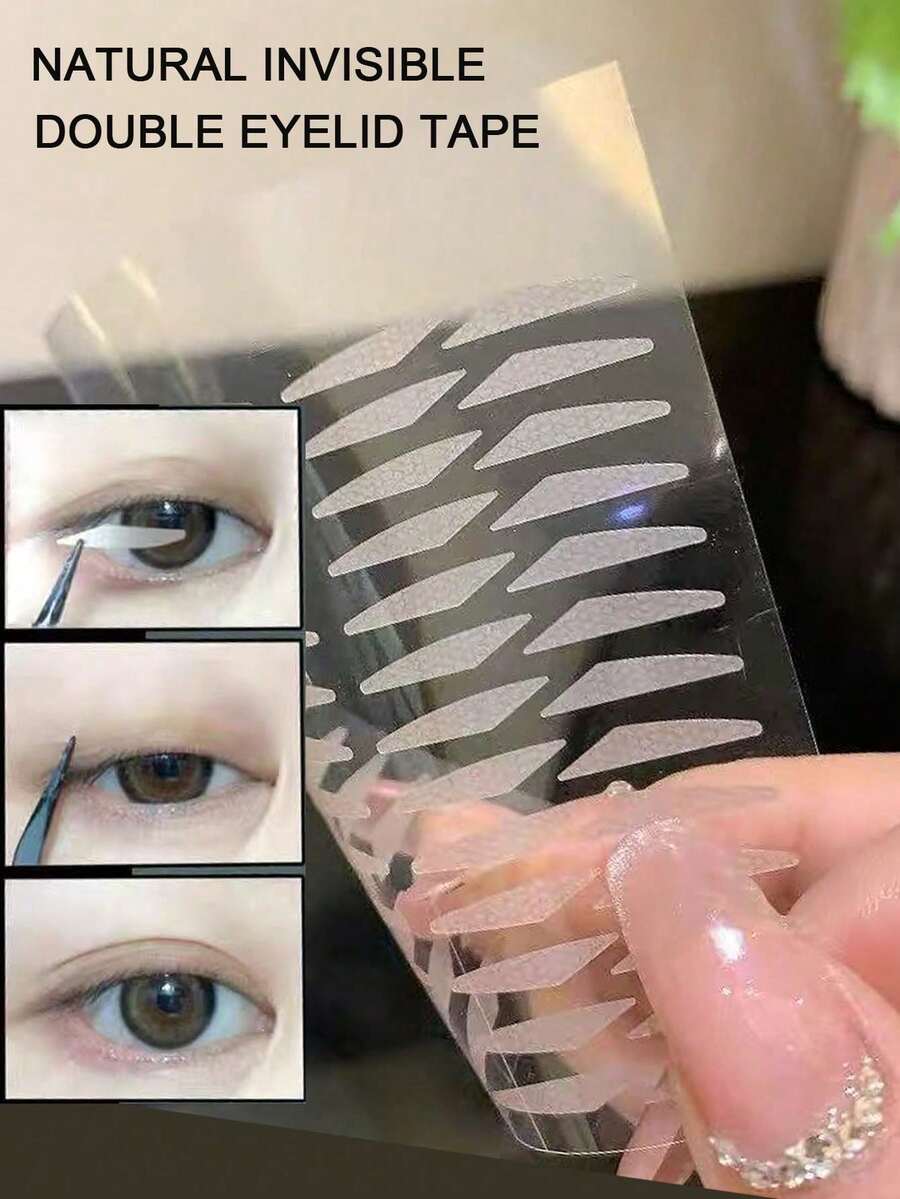 1040/520/104/52片装迷你双眼皮贴,适合眼袋,自然美观,隐形效果,适合学生、居家、办公、旅行、户外活动等场合。可作为圣诞礼物、旅行必备品等。 - 彩色 - 查看 1
