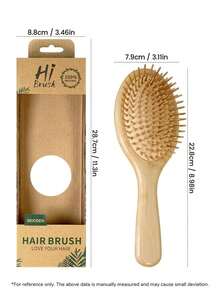 1 Pc Large Air Cushion Bamboo Comb With Box,Bamboo Paddle Hair Brush With Handle, Natural Bamboo Comb ,Paddle Detangling Hairbrush, Suit For Women Men And Kids ,Portable Detangler Haircomb For Massaging Scalp,Thin/Curly/Dry Hair,Brush,Hair Brushes,Edge Brush,Brush Hair,Hair Comb,Comb Hair,Detangling Brush,Ball Brush,Mini Hair Brush,Hair Brush Set,Wooden Comb,Hair Brush, Brush, Comb, Slick Back Brush, Hairbrush, Edge Brush, Brush Hair, Hair Comb, Hair Brush Set, Comb Hair, Mini Hair Brush, Detangling Brush, Hair Brushes, Hair Products, Hair Tools, Hair Stuff, Hair Care, Curly Hair Brush, Barber, Barber Accessories, Hairdressing Equipment,Travel Essentials,Hairstyle,Hairdressing - 杏色 - 查看 8