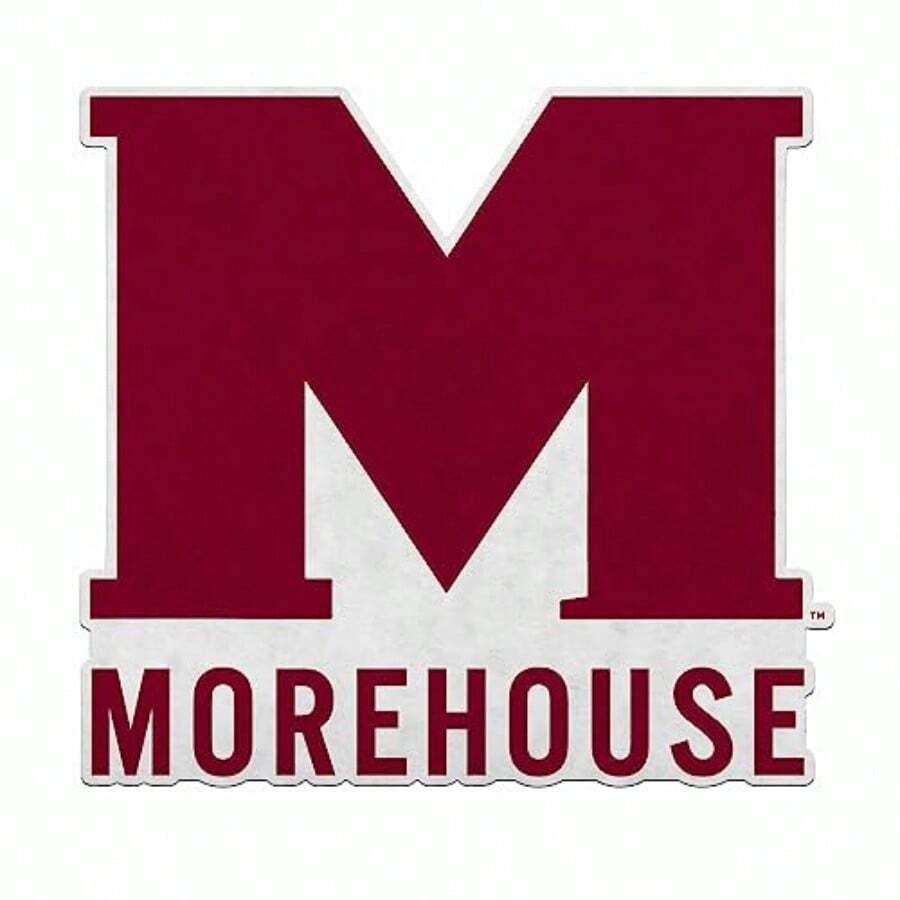 Morehouse Maroon Tigers Primary Shape Cut Pennant - Home And Living Room Decor - Soft Felt EZ To Hang - White - 查看 1