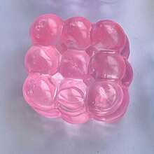 1个超薄挤压麦芽减压魔方玩具，柔软慢回弹水魔方玩具，葡萄纹理，慢回弹，耐用，适合青少年/成人，节日/生日礼物，万圣节礼物，圣诞节礼物，平安夜礼物 - 彩色 - 查看 9