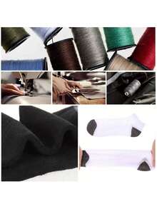 6 paires de chaussettes de sport antidérapantes pour la cheville et mi-mollet, chaussettes bateau confortables, design antidérapant, chaussettes courtes unisexes décontractées - Multicolore - Voir 6