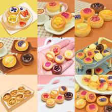 Cute Mini Fruit Tart Resin Model - DIY Handmade Mini Food Decoration Suitable For Dollhouse And Jewelry Making, Suitable For Teenagers As Mini Toys - Multicolor - View 4