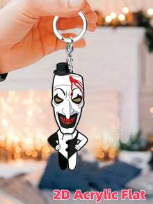 Cute Cartoon Acrylic Round Keychain - Customized Transparent Round Keychain, Perfect Gift For Birthday, Christmas, Party And Collection For Friends And Family - Multicolor - View 10