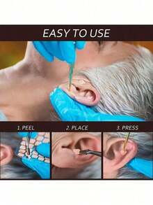Ear Acupressure Point Massage Therapy Patch Set - Multicolor - View 3