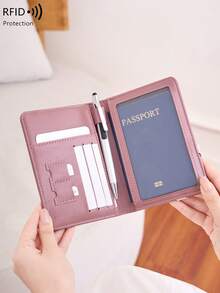 CHARM INFINITE Retro RFID Blocking Passport Holder Travel Document Organizer Wallet, Unisex - Multicolor - View 11