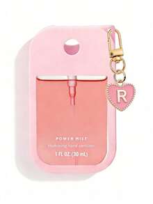 1 Set 1oz (30ml) No-Rinse Hand Sanitizer Spray Bottle Protective Case, 26 Designs Heart & Letter Pattern Silicone Anti-Drop Anti-Collision Protective Cover With Keychain, Suitable For Travel, Outdoor, Gift Use, Applicable For Halloween, Christmas - View 24
