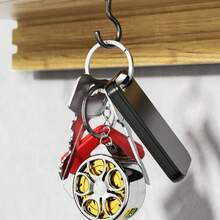 1个迷你镂空钥匙扣卷尺 - 2米钢卷尺，便携式小型卷尺，紧凑型家用钥匙扣卷尺，优雅小型钢尺，公制和英制双刻度，多功能钢卷尺，礼品尺 - 2米 - 查看 10