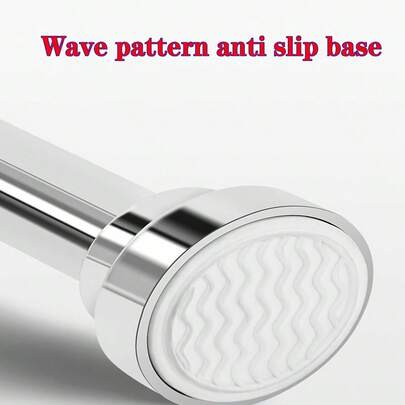 1pc Adjustable Stainless Steel Closet Rod, Extendable Bathroom Towel Bar, Clothing Rack, Curtain Rod, Wardrobe Hanging Rod, Extendable Shower Curtain Rod - No Drilling Required, Suitable For Curtains, Doors And Bedroom Storage