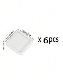 Bộ 24 hộp đựng dụng cụ làm móng acrylic trong suốt có nắp đậy, có thể xếp chồng lên nhau, dùng để trưng bày móng giả, đầu móng acrylic, đồ trang trí móng và phụ kiện salon. - Trong sáng - Xem 9