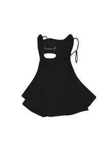 Khẩu trang chống nắng toàn mặt và cổ, chống tia UV UPF50+ bằng lụa băng, thoáng khí với thiết kế mở tiện lợi để uống và ăn, chất liệu lụa băng mát lạnh, bảo vệ mắt 3D, dây đeo tai có thể điều chỉnh, không làm trôi lớp trang điểm. - Mũi hở - Xem 5