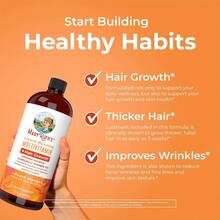 Liquid Multivitamin For Women – Hair Growth, Skin, And Energy Support – Biotin 10,000mcg, B-Complex, Vitamin D & C – Peach Mango Flavor – 30 Fl Oz - 1瓶 - 查看 6